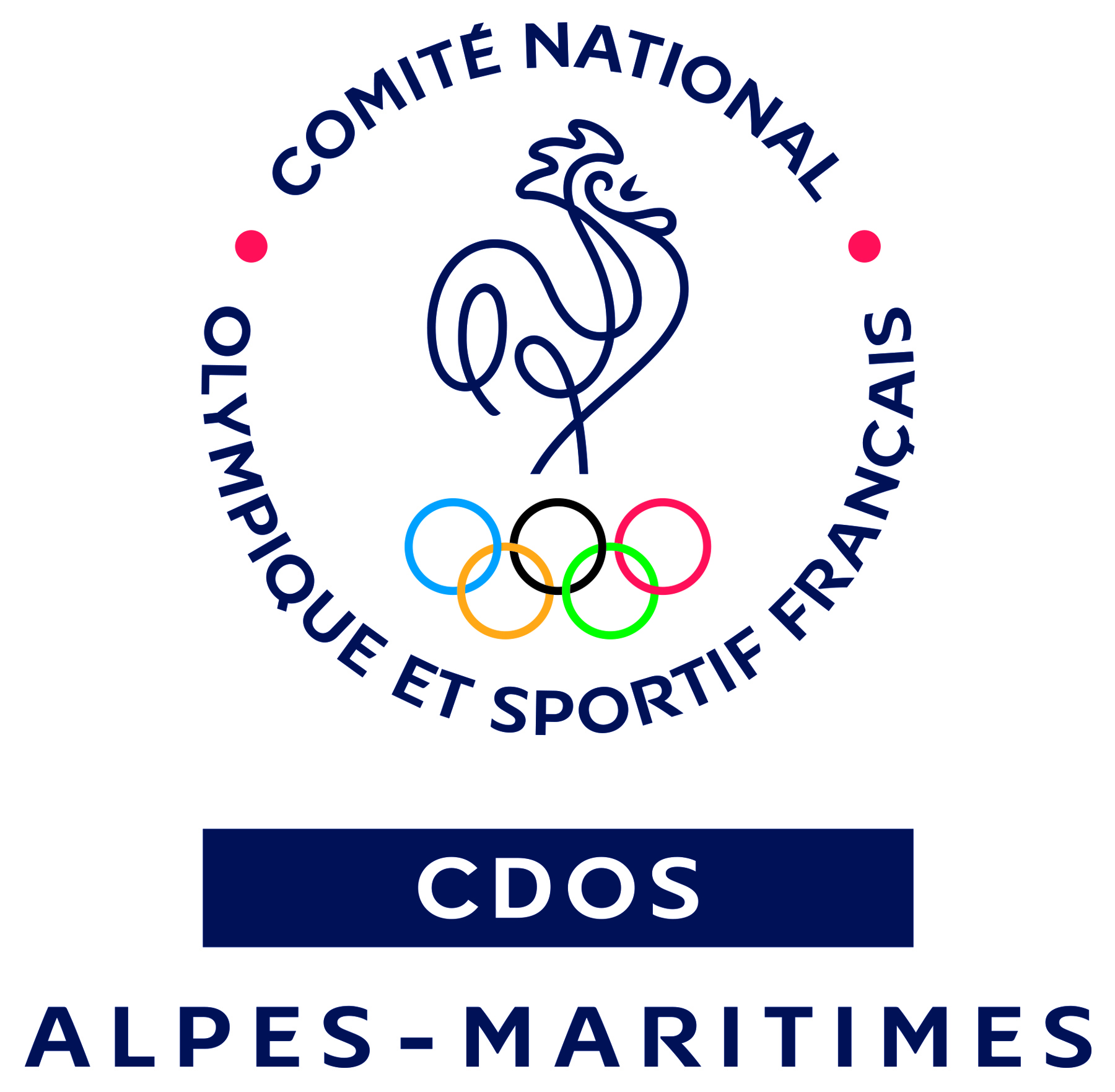 Logo Comité national olympique et sportif française CDOS Alpes maritimes